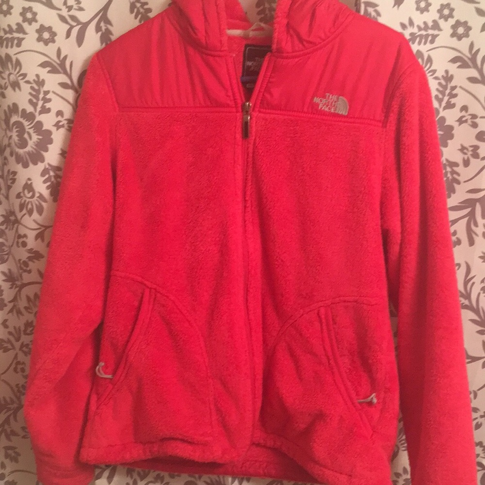 Pink north face full zip.